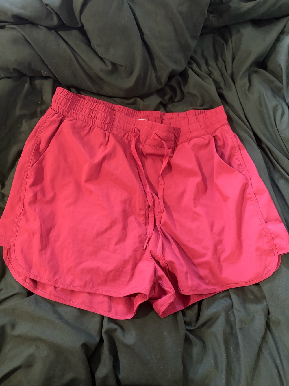 Buffbunny terracotta swim shorts